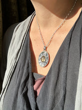 Load image into Gallery viewer, Double sided Jewel owl with Smokey quartz
