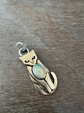 Load image into Gallery viewer, Bronze Kitty Pet with Opal
