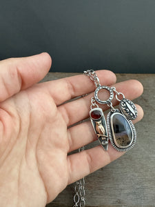 Owl charm collector pendant