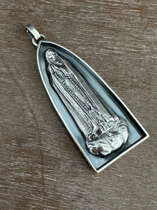 Our Lady of Fatima Sacred Heart shrine pendant