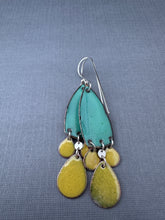 Load image into Gallery viewer, Yellow dot Enamel Earrings
