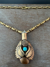 Load image into Gallery viewer, Textured Large link Brass chain
