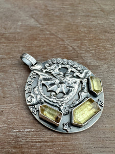 Dragon and crystal Medallion