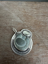 Load image into Gallery viewer, Fairy stone and grey spinel pendant
