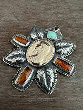 Load image into Gallery viewer, 14k Gold Our Lady of Lourdes with Gems
