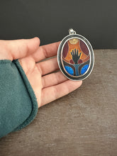 Load image into Gallery viewer, The Hand of the Maker 2, Coisonne Enamel Medallion
