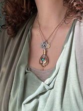Load image into Gallery viewer, Winged Vessel with turquoise
