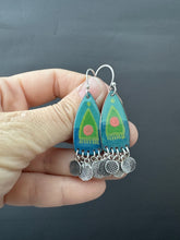 Load image into Gallery viewer, Green Door Enamel Earrings
