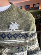 Load image into Gallery viewer, Fairy stone Pendant/Brooch with tourmalines and a pearl
