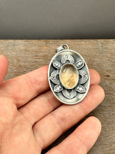 Load image into Gallery viewer, Double sided Jewel owl with Smokey quartz
