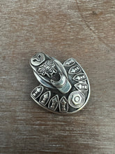 Load image into Gallery viewer, Sterling silver owl pendant/brooch
