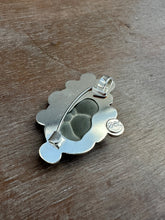 Load image into Gallery viewer, Fairy stone Pendant/Brooch with trilobites and garnets
