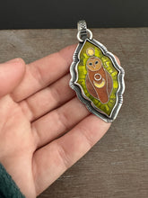 Load image into Gallery viewer, Cloisonné Owl Pendant.
