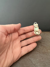 Load image into Gallery viewer, Bronze Kitty pet with Opal
