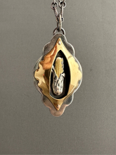 Load image into Gallery viewer, Silver and brass corn pendant
