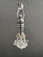 Load image into Gallery viewer, Handmade herkimer crystal Tassel with blue chalcedony
