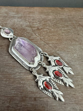 Load image into Gallery viewer, Amethyst crystal medallion
