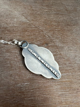 Load image into Gallery viewer, Silver fish parable pendant
