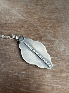 Silver fish parable pendant