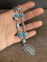 Load image into Gallery viewer, Miraculous Medal and Turquoise necklace
