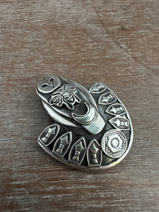 Sterling silver owl pendant/brooch
