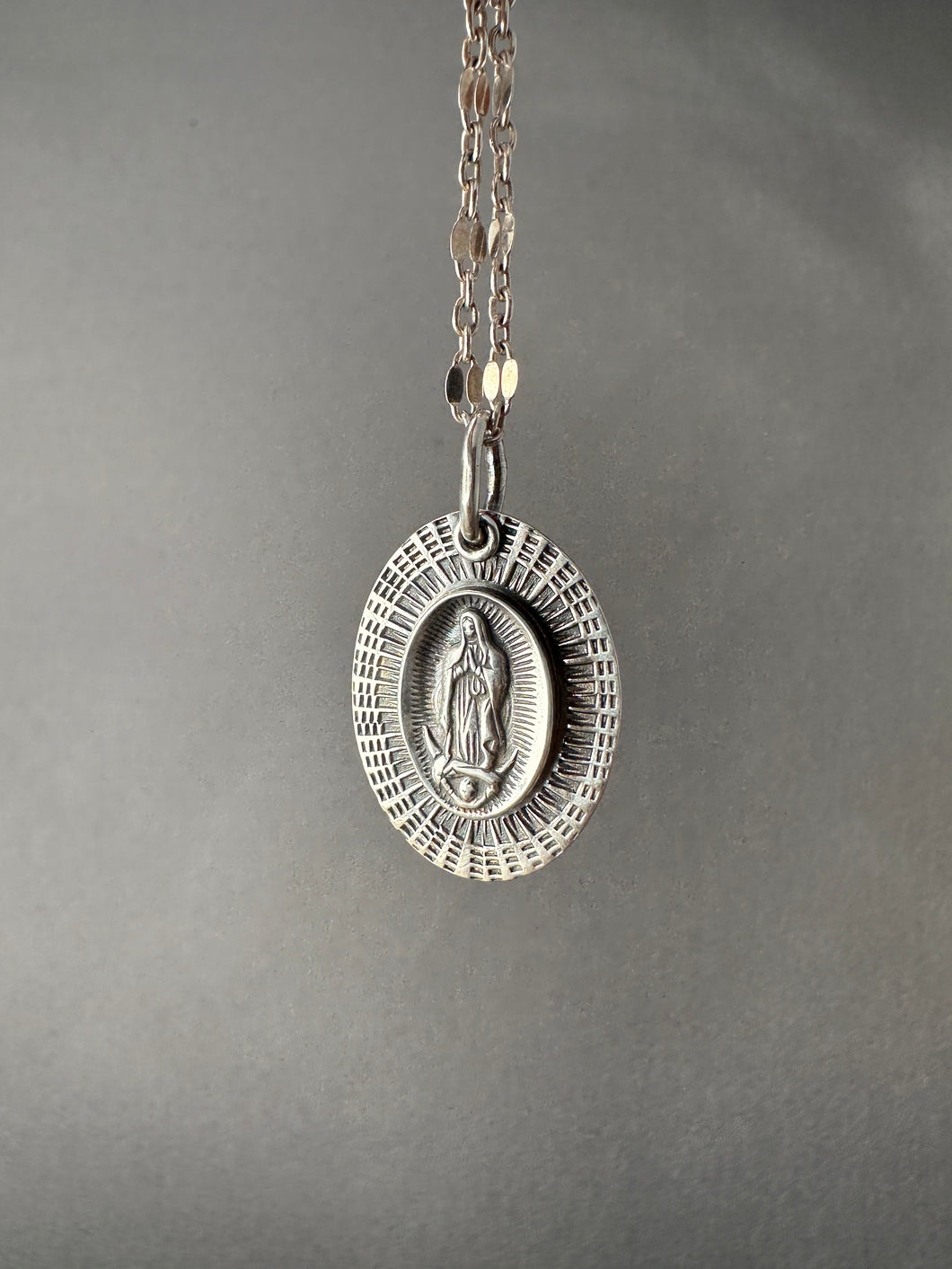 Solid Silver Our Lady of Guadalupe(Ready to ship) - limited quantity