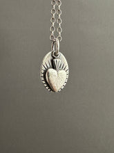 Load image into Gallery viewer, Tiny Silver Sacred Heart
