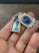 Load image into Gallery viewer, Tanzanite Locket with a Hidden Seahorse
