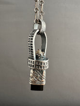 Load image into Gallery viewer, Tourmaline Crystal and Vintage Swarovski Medallion
