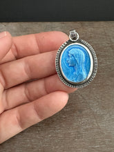 Load image into Gallery viewer, Our Lady of Lourdes Enameled pendant
