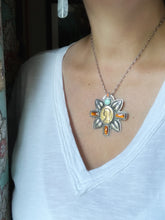 Load image into Gallery viewer, 14k Gold Our Lady of Lourdes with Gems
