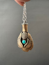 Load image into Gallery viewer, Winged Vessel with turquoise
