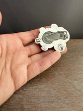 Load image into Gallery viewer, Fairy stone Pendant/Brooch with tourmalines and a pearl
