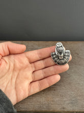 Load image into Gallery viewer, Sterling silver owl pendant/brooch
