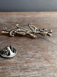 Made to order. Dragon scatter pin, lapel pin, tack