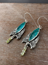 Load image into Gallery viewer, Apatite Earrings with Wings
