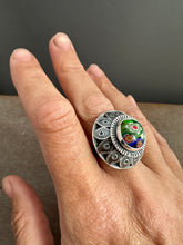 Load image into Gallery viewer, Millefiori statement ring size 8.5
