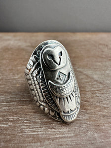 Moon owl ring size 9.5