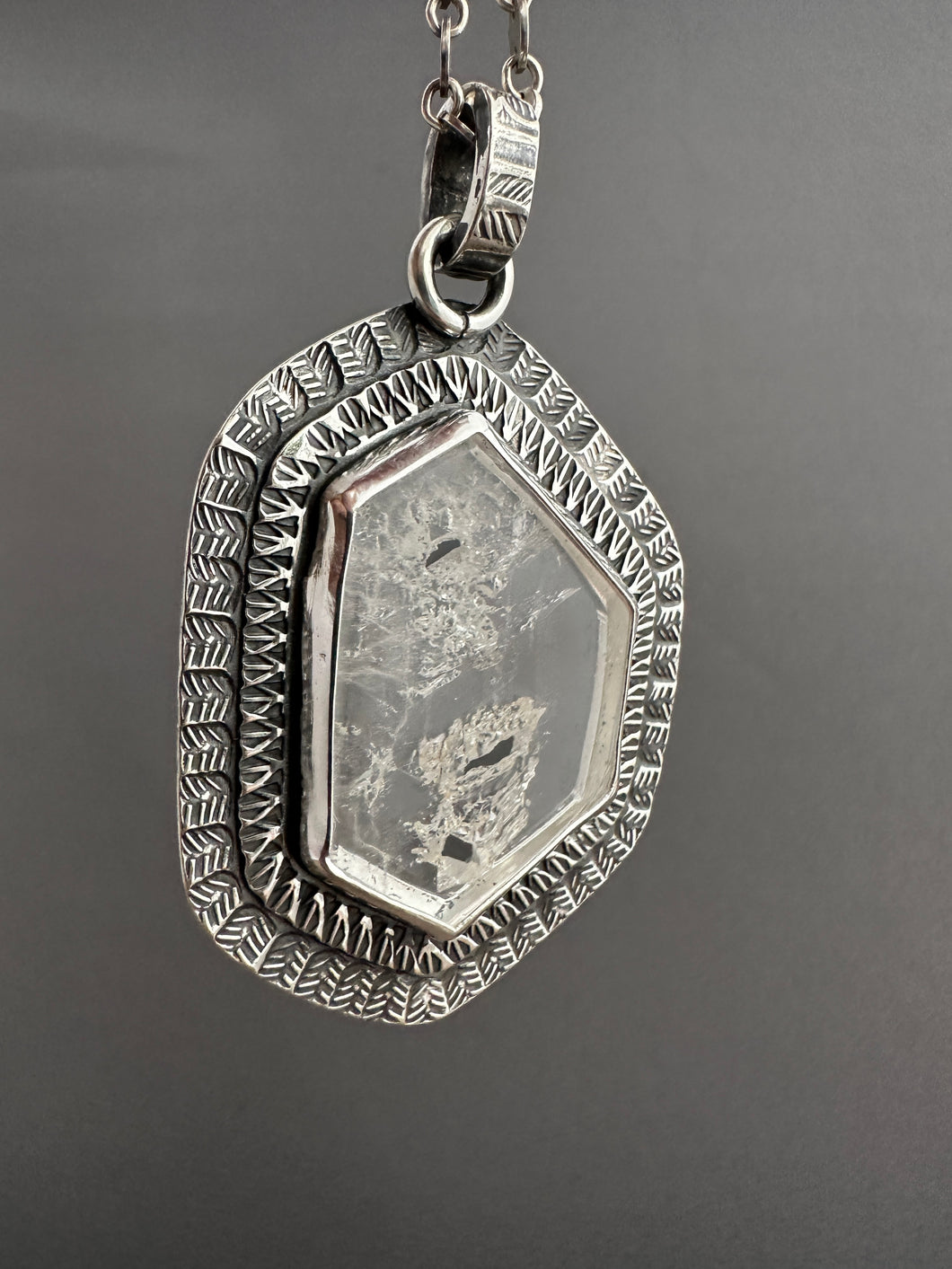 Clear Quartz Medallion