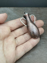 Load image into Gallery viewer, Amphora Pendant with etched bird drawing
