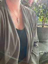 Load image into Gallery viewer, Bronze Kitty pet with Opal
