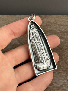 Our Lady of Fatima Sacred Heart shrine pendant