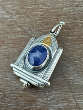 Load image into Gallery viewer, Tanzanite Locket with a Hidden Seahorse
