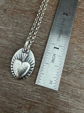 Load image into Gallery viewer, Tiny Silver Sacred Heart (Made to Order)
