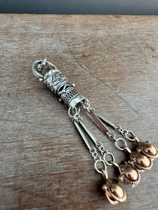 Handmade Bell Tassel with Quartz Crystal