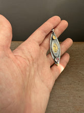 Load image into Gallery viewer, Opal and herkimer quartz with 23k gold keum boo pendant o
