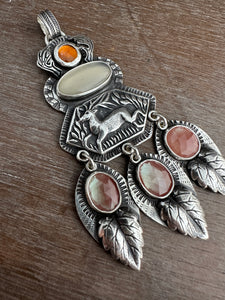 A Fall Celebration - deer pendant