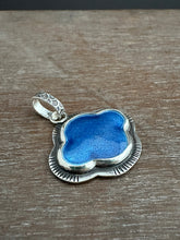 Load image into Gallery viewer, Storm Cloud Enameled pendant
