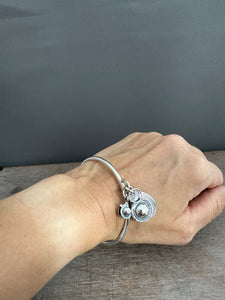 Sterling silver Jingle bangle