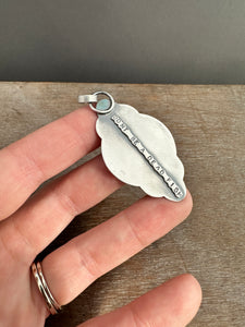 Silver fish parable pendant